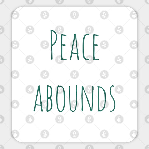 PeaceAbounds Sticker by Imaginate